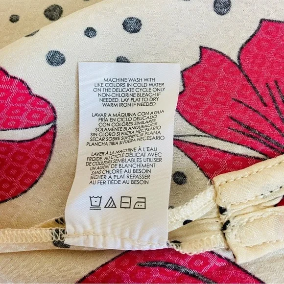 CAbi Pink Floral Boxy Top Size M - Picture 7 of 8